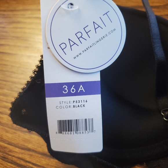 NWT Parfait Matilda Black Lace Bra, 36A - Picture 6 of 9